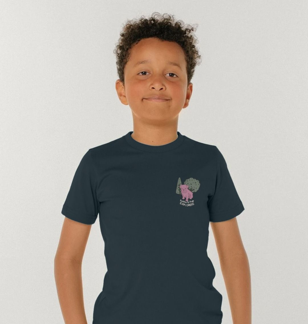 Kettle & Pup Explorers Kids T-Shirt / Pocket Print