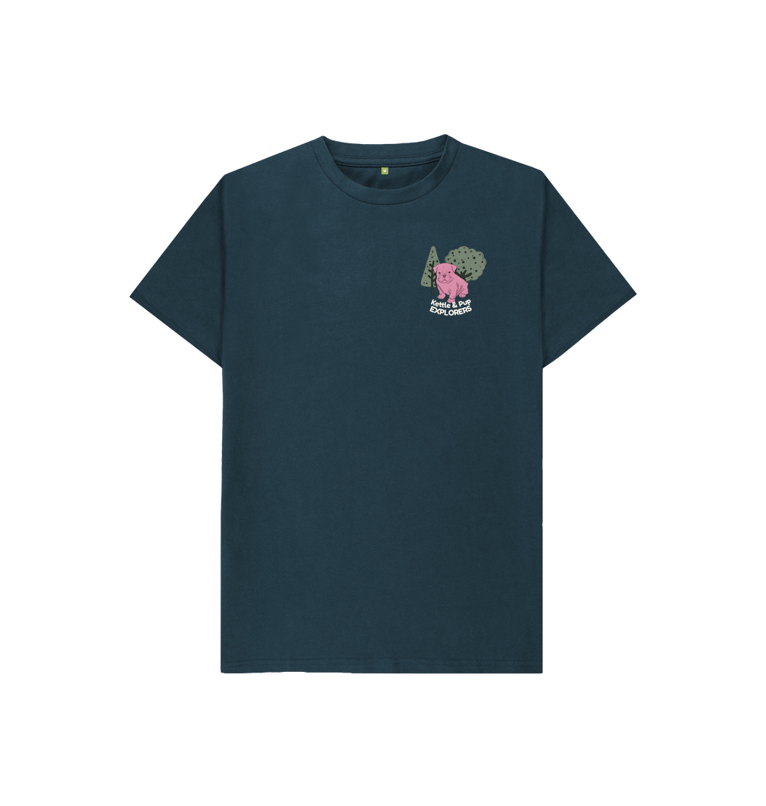 Denim Blue Kettle & Pup Explorers Kids' T-Shirt