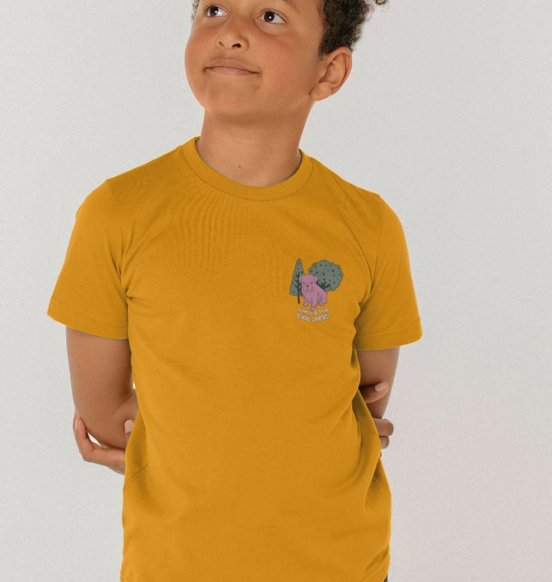 Kettle & Pup Explorers Kids T-Shirt / Pocket Print